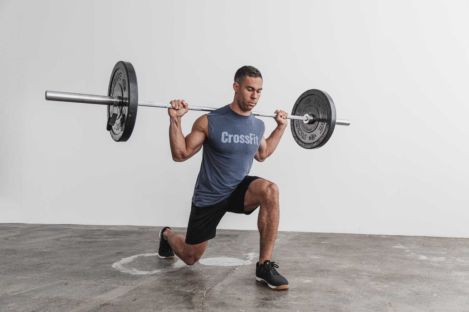 Nobull Crossfit Sleeveless Tee Tanks & Tees Navy | 7981-BNAQX